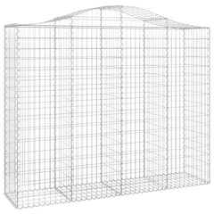 Arched Gabion Basket 200x50x160/180 cm Galvanised Iron