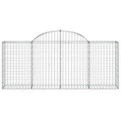 Arched Gabion Basket 200x30x80/100 cm Galvanised Iron