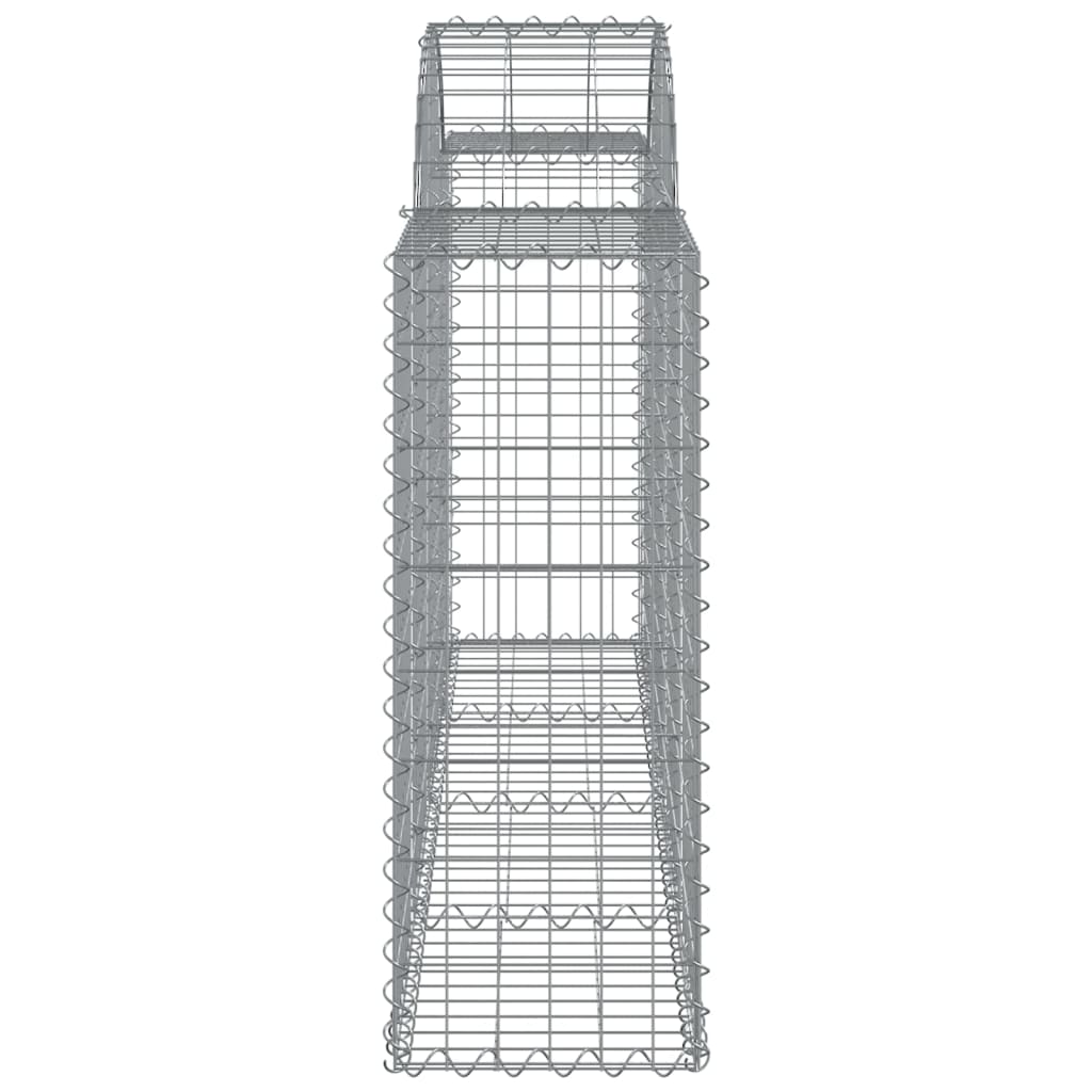 Arched Gabion Basket 200x30x80/100 cm Galvanised Iron