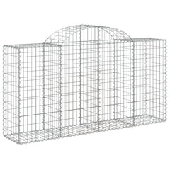 Arched Gabion Basket 200x50x100/120 cm Galvanised Iron