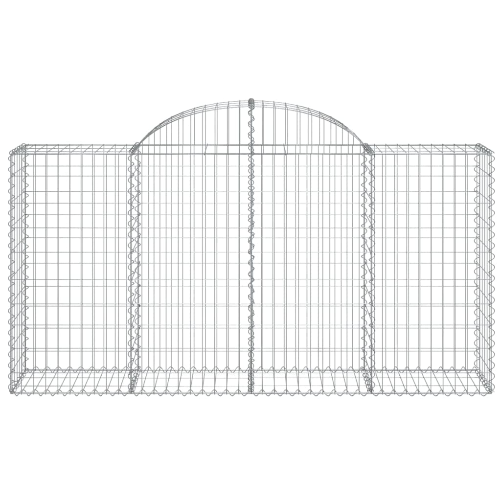 Arched Gabion Basket 200x50x100/120 cm Galvanised Iron