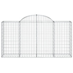 Arched Gabion Basket 200x50x100/120 cm Galvanised Iron