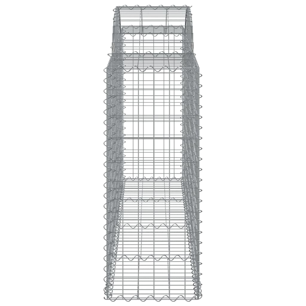 Arched Gabion Basket 200x50x100/120 cm Galvanised Iron