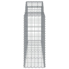 Arched Gabion Basket 200x50x100/120 cm Galvanised Iron