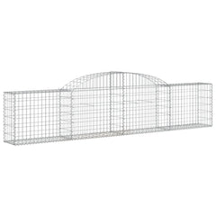 Arched Gabion Basket 300x30x60/80 cm Galvanised Iron