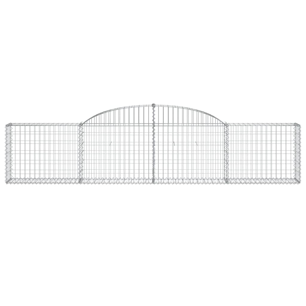 Arched Gabion Basket 300x30x60/80 cm Galvanised Iron