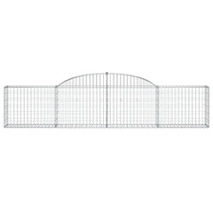 Arched Gabion Basket 300x30x60/80 cm Galvanised Iron