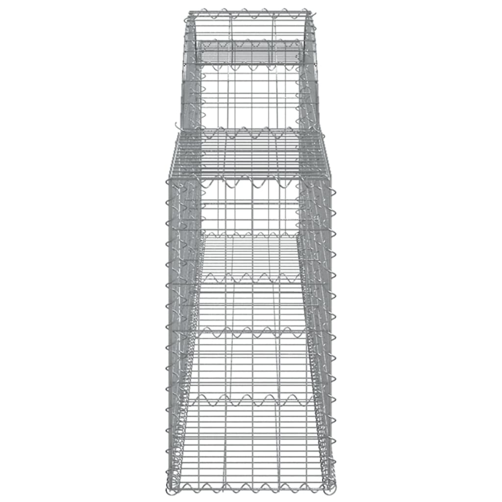 Arched Gabion Basket 300x30x60/80 cm Galvanised Iron