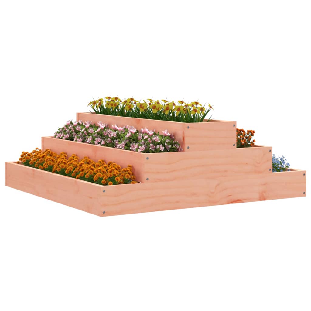 Planter 80x80x27 cm Solid Wood Douglas