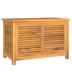 Garden Storage Box with Bag 90x50x58 cm Solid Wood Teak