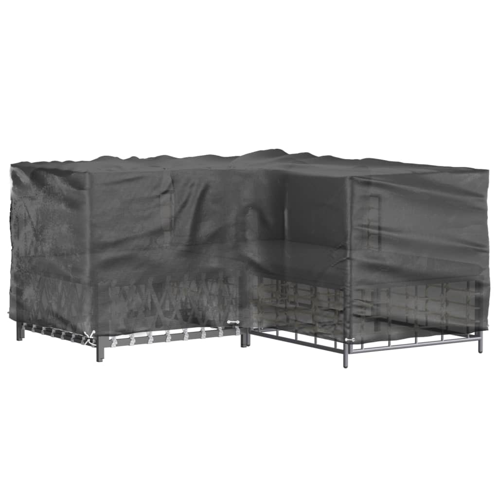 L-Shaped Garden Furniture Cover 12 Eyelets 185x185x90 cm