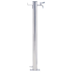 Garden Water Column 60 cm Stainless Steel Round