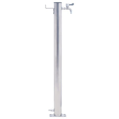 Garden Water Column 100 cm Stainless Steel Round