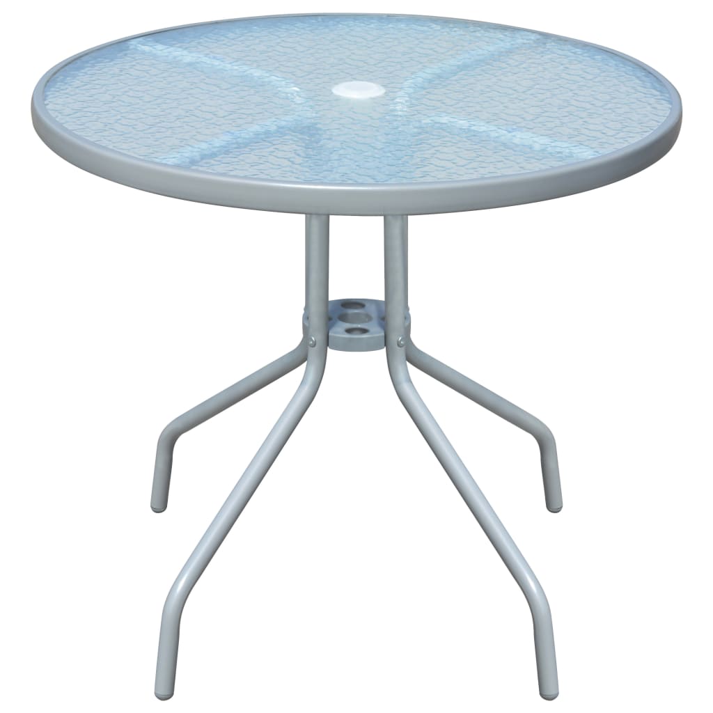 Bistro Table Grey 80x71 cm Steel