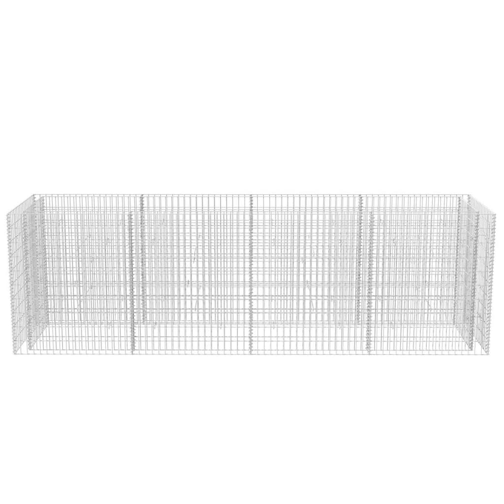 Gabion Raised Bed Steel 360x90x100 cm