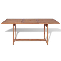 Garden Table 180x90x75 cm Solid Teak Wood