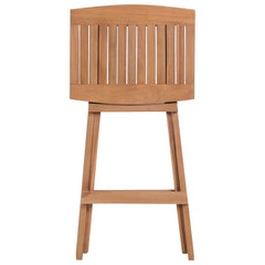 Folding Bar Stools 4 pcs Solid Teak Wood