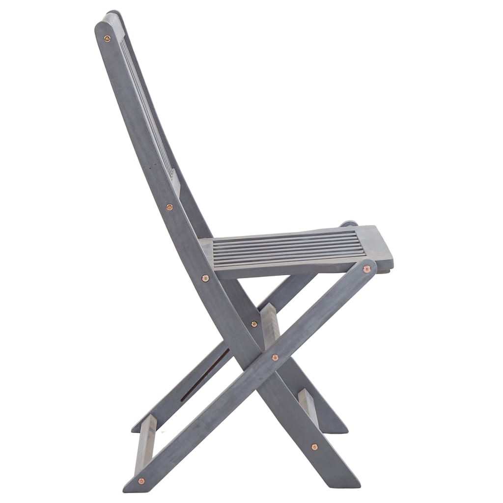 Folding Outdoor Chairs 4 pcs Solid Acacia Wood