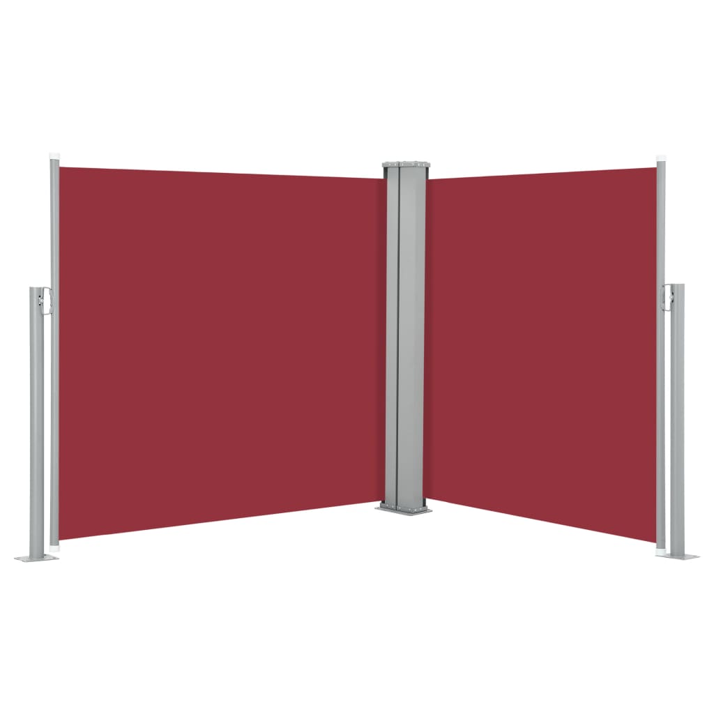 Retractable Side Awning Red 100x600 cm