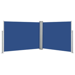 Retractable Side Awning Blue 140x1000 cm