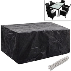 Garden Furniture Covers 2pcs 6 Person Poly Rattan 240x140cm