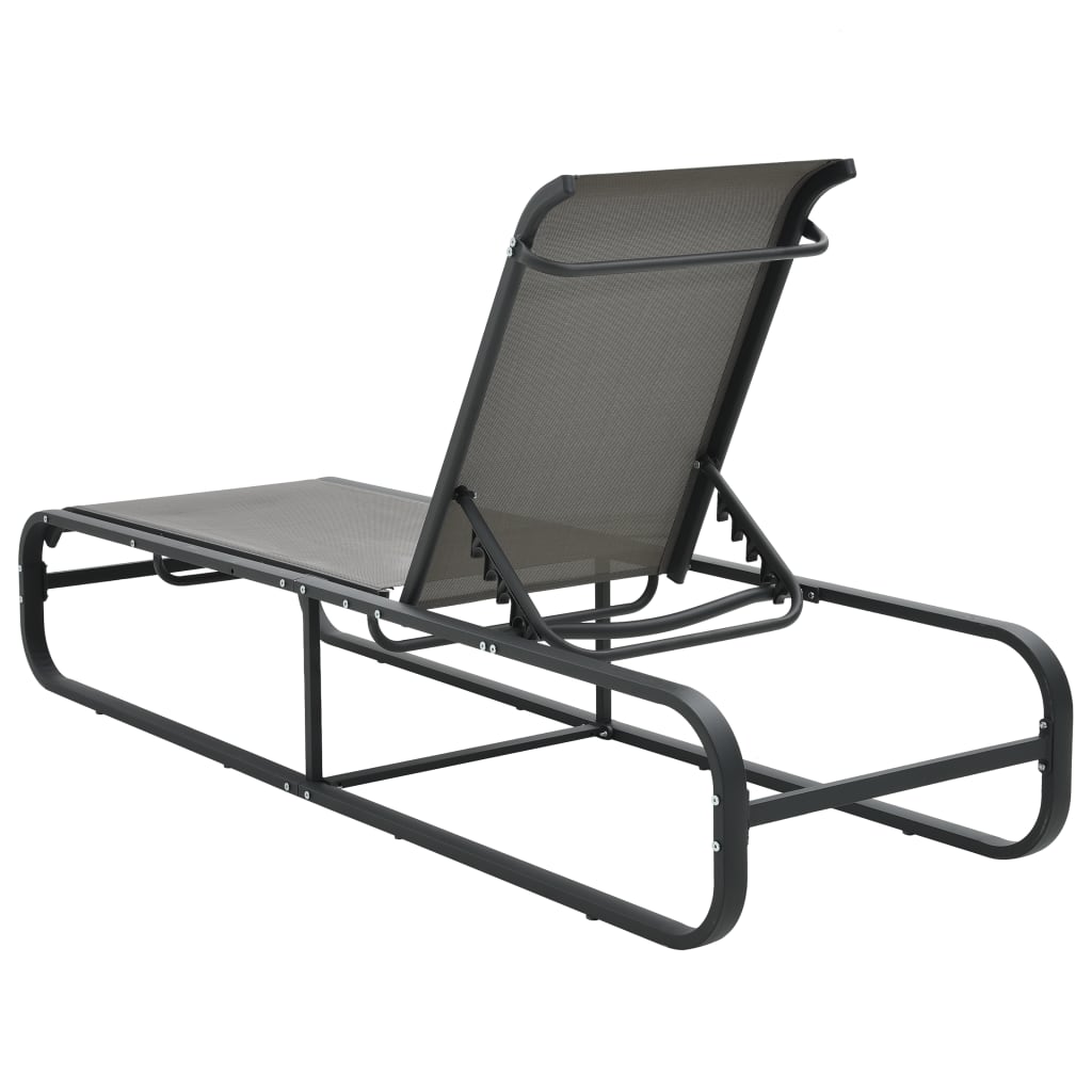 Sun Lounger Aluminium and Textilene