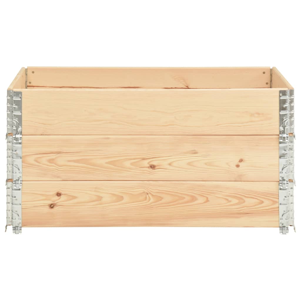 Raised Beds 3 pcs 80x120 cm Solid Pine Wood (310051)