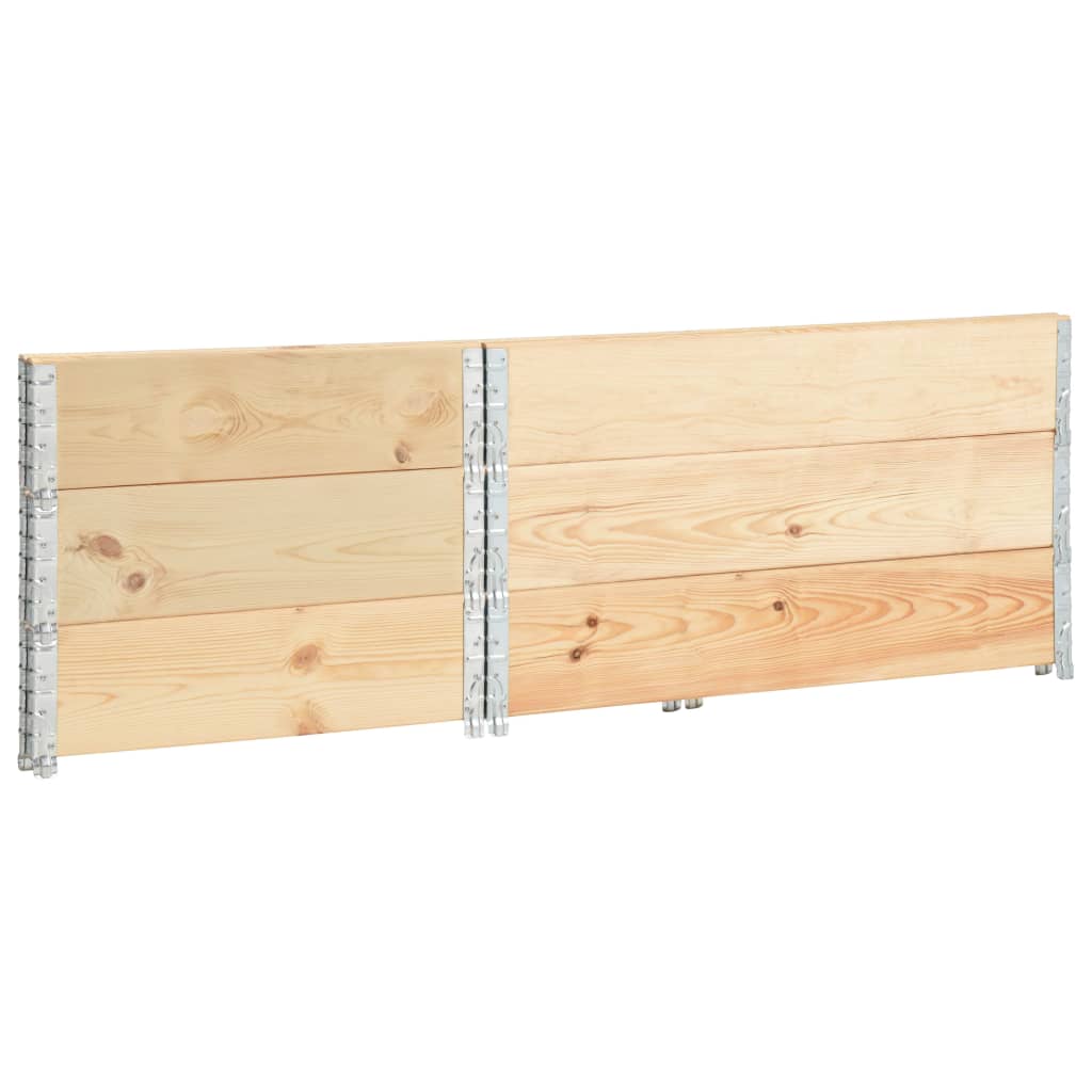 Raised Beds 3 pcs 80x120 cm Solid Pine Wood (310051)