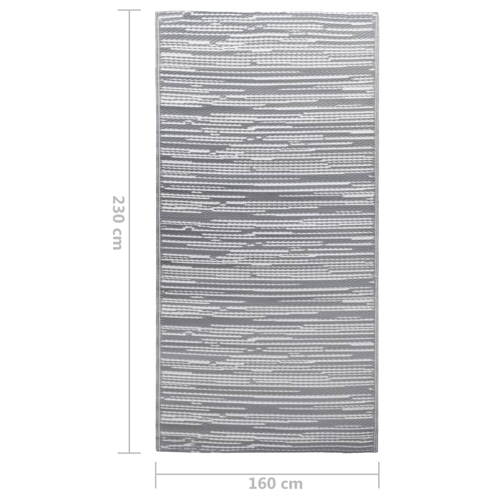 Outdoor Carpet Grey 160x230 cm PP