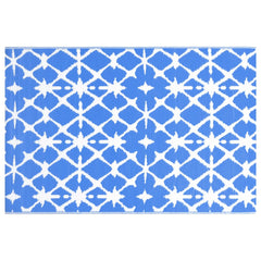 Outdoor Carpet Blue and White 160x230 cm PP