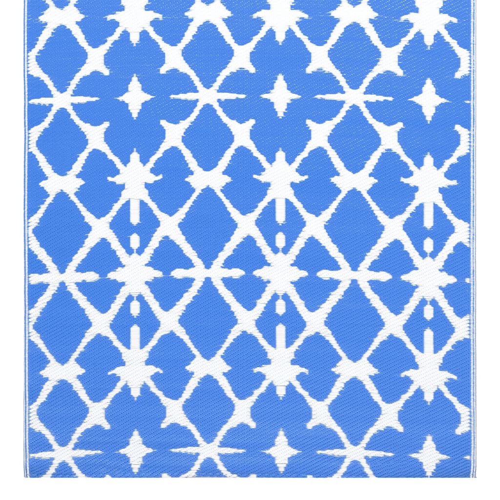 Outdoor Carpet Blue and White 160x230 cm PP