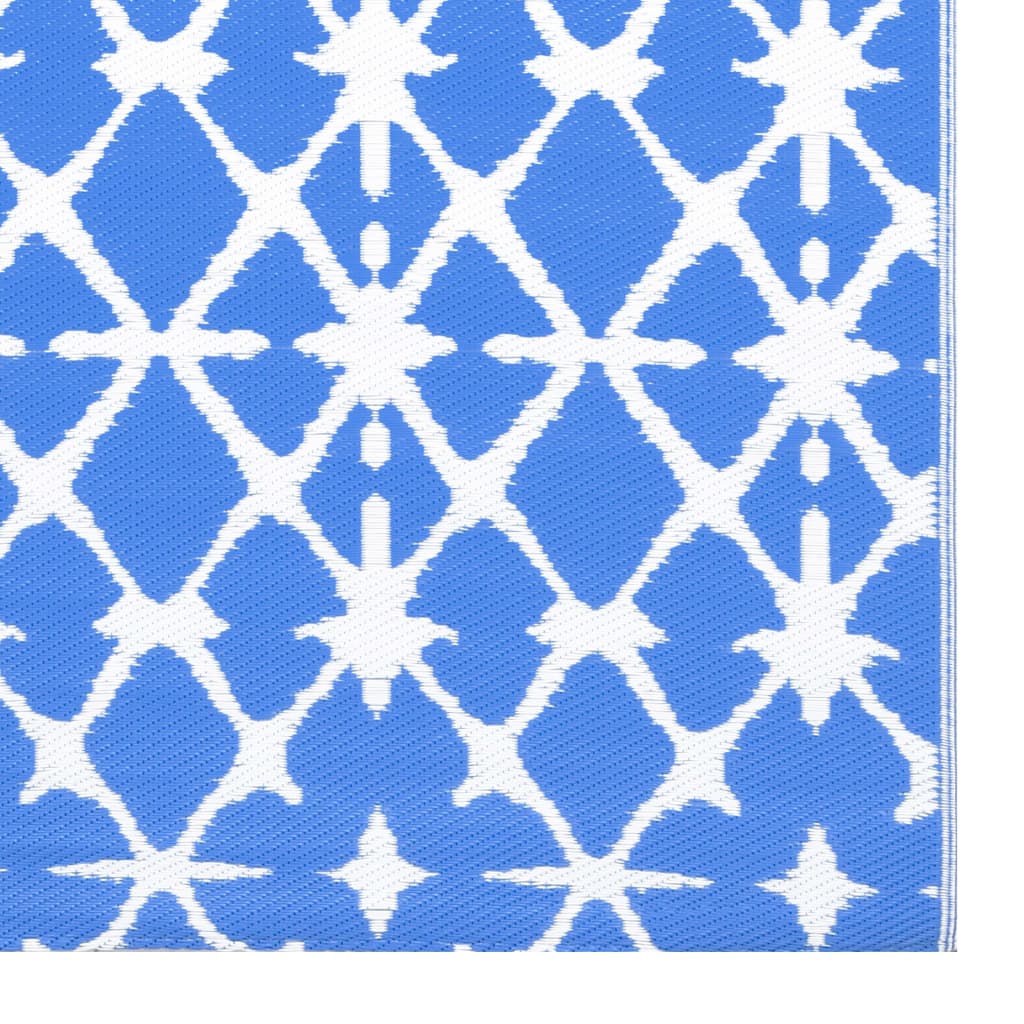 Outdoor Carpet Blue and White 160x230 cm PP