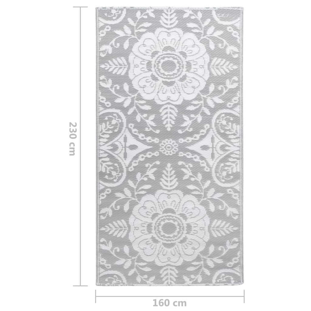 Outdoor Carpet Light Grey 160x230 cm PP