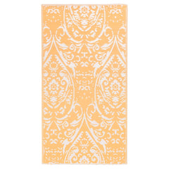 Outdoor Carpet Orange and White 120x180 cm PP