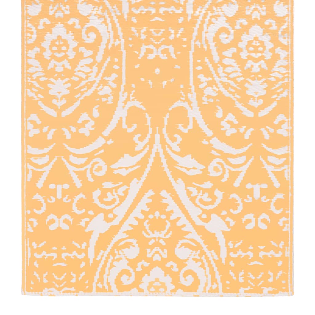 Outdoor Carpet Orange and White 120x180 cm PP