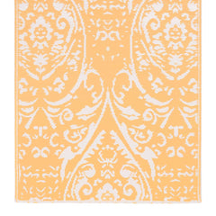 Outdoor Carpet Orange and White 120x180 cm PP