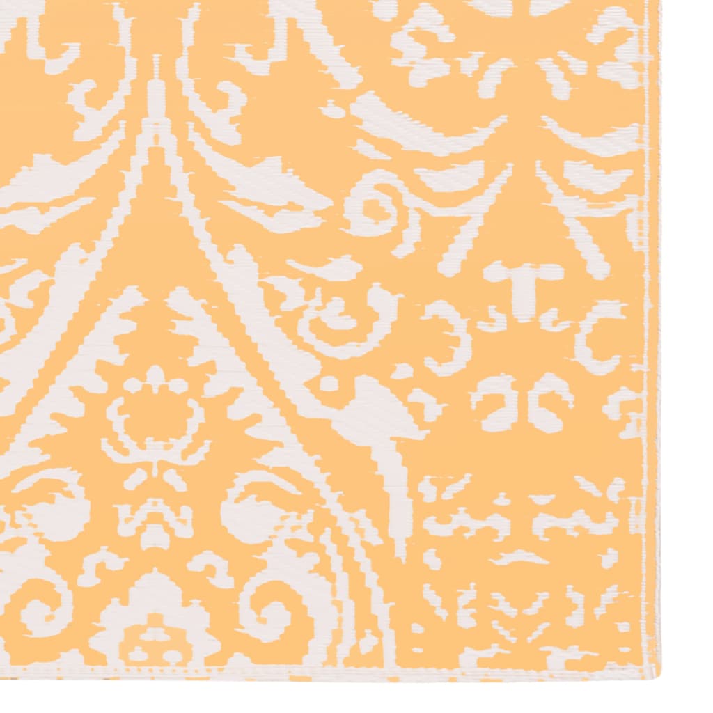 Outdoor Carpet Orange and White 120x180 cm PP