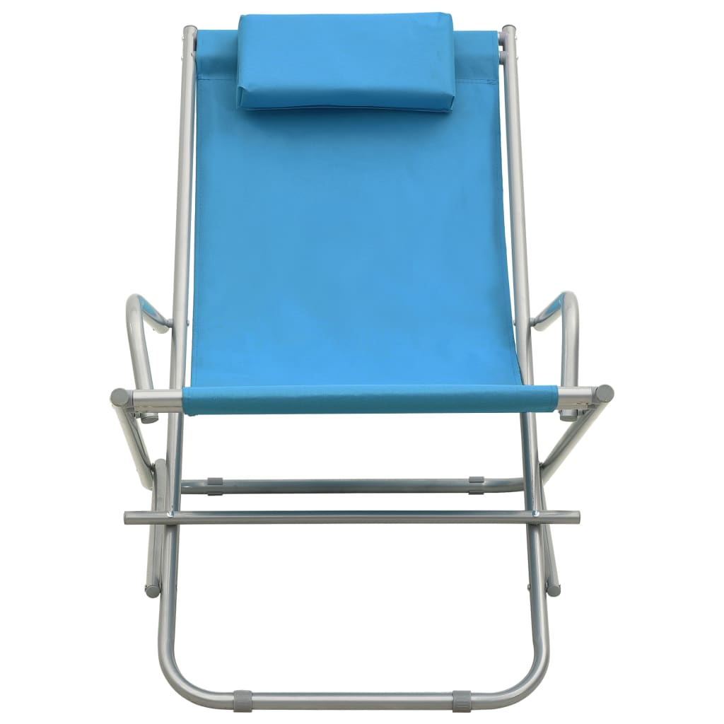 Rocking Chairs 2 pcs Steel Blue