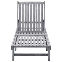 Sun Lounger Solid Acacia Wood