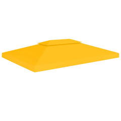 2-Tier Gazebo Top Cover 310 g/m² 4x3 m Yellow