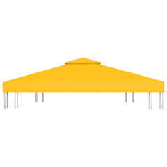 2-Tier Gazebo Top Cover 310 g/m² 4x3 m Yellow