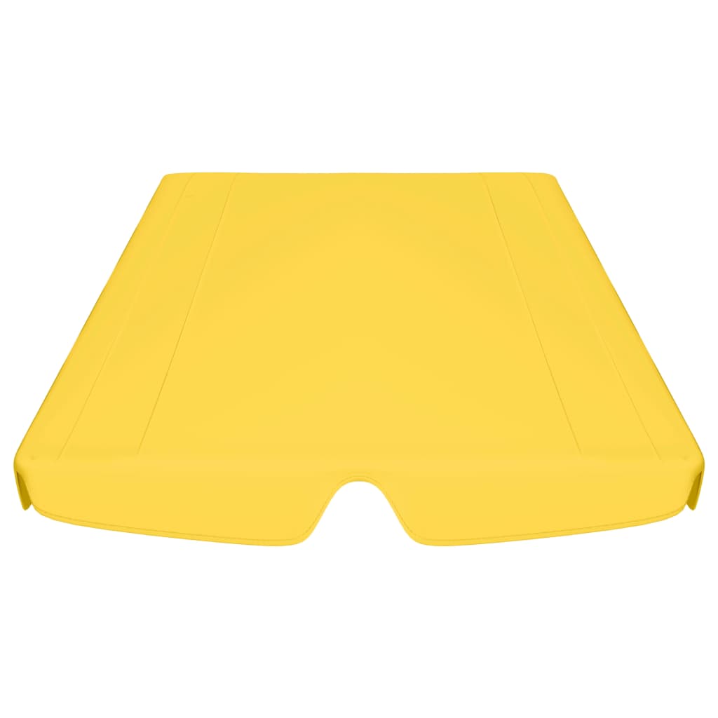 Replacement Canopy for Garden Swing Yellow 188/168x145/110 cm