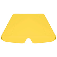 Replacement Canopy for Garden Swing Yellow 188/168x145/110 cm