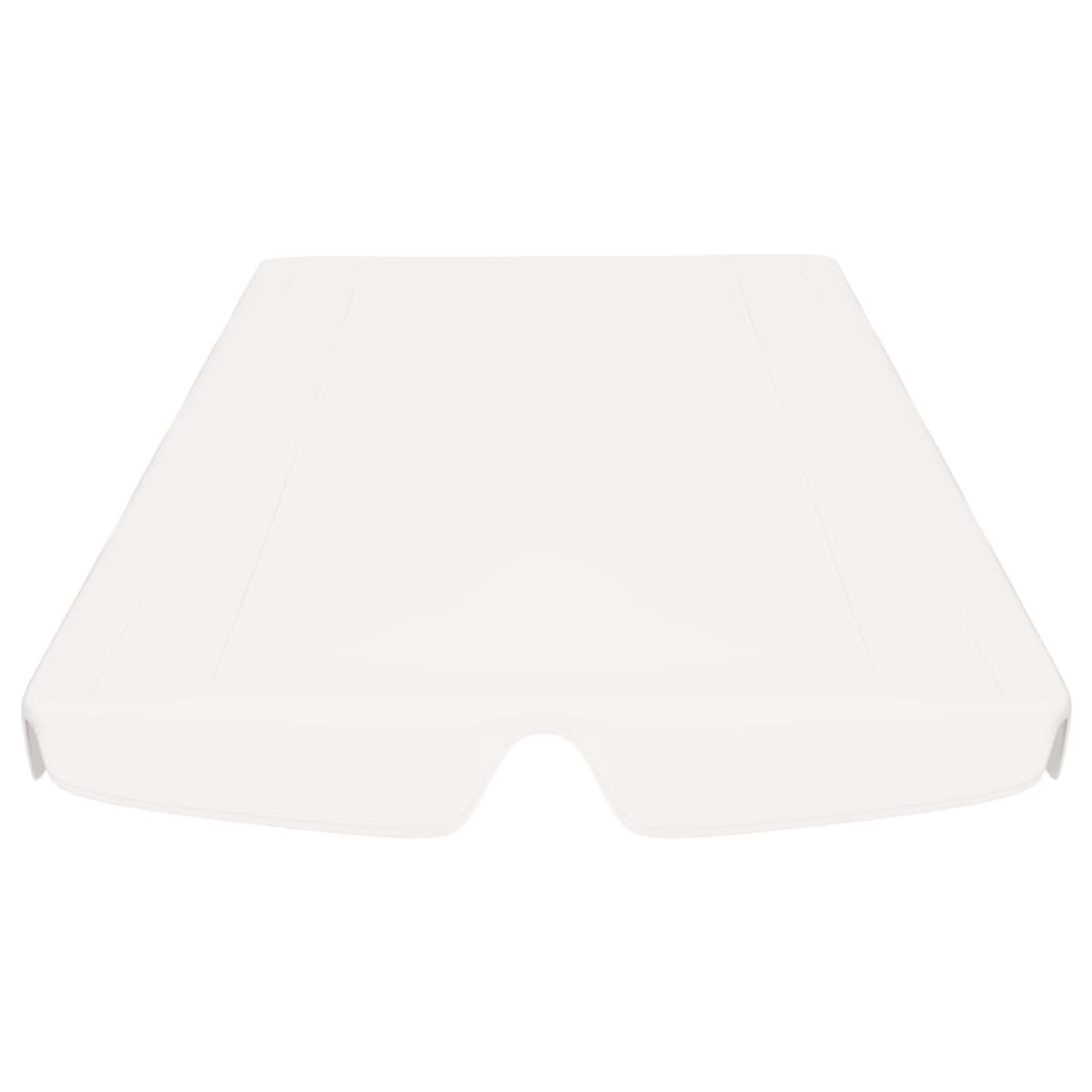 Replacement Canopy for Garden Swing White 150/130x105/70 cm