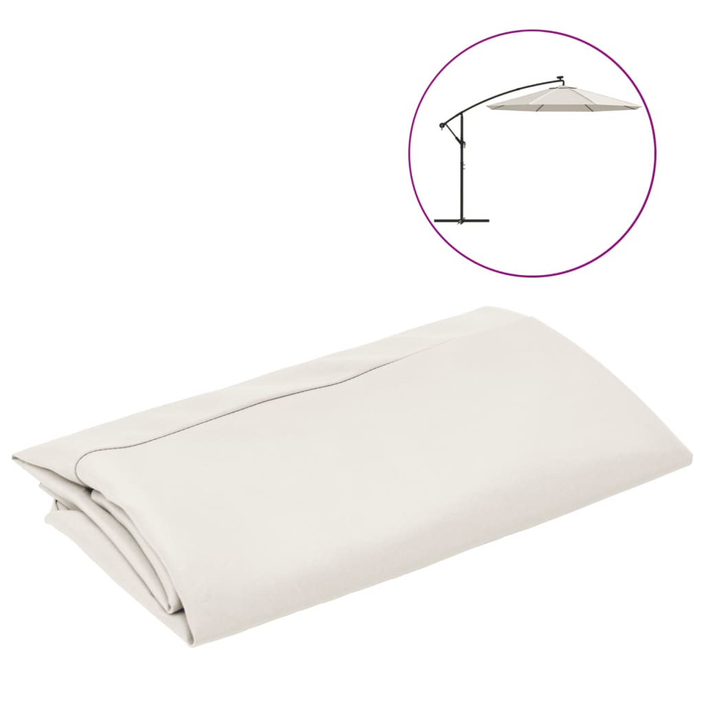 Replacement Fabric for Cantilever Umbrella Sand White 300 cm