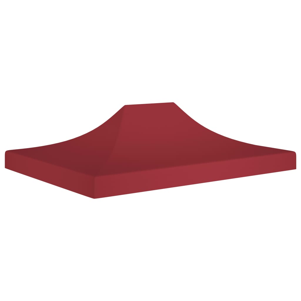 Party Tent Roof 4x3 m Burgundy 270 g/m²