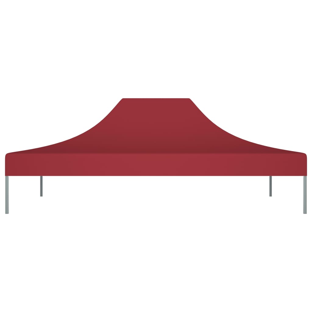 Party Tent Roof 4x3 m Burgundy 270 g/m²