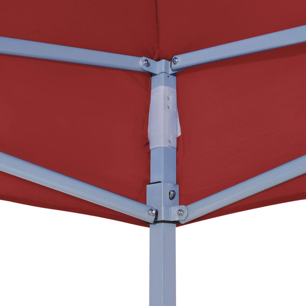 Party Tent Roof 4x3 m Burgundy 270 g/m²