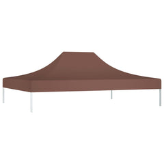 Party Tent Roof 4x3 m Brown 270 g/m²