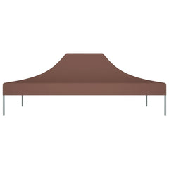 Party Tent Roof 4x3 m Brown 270 g/m²